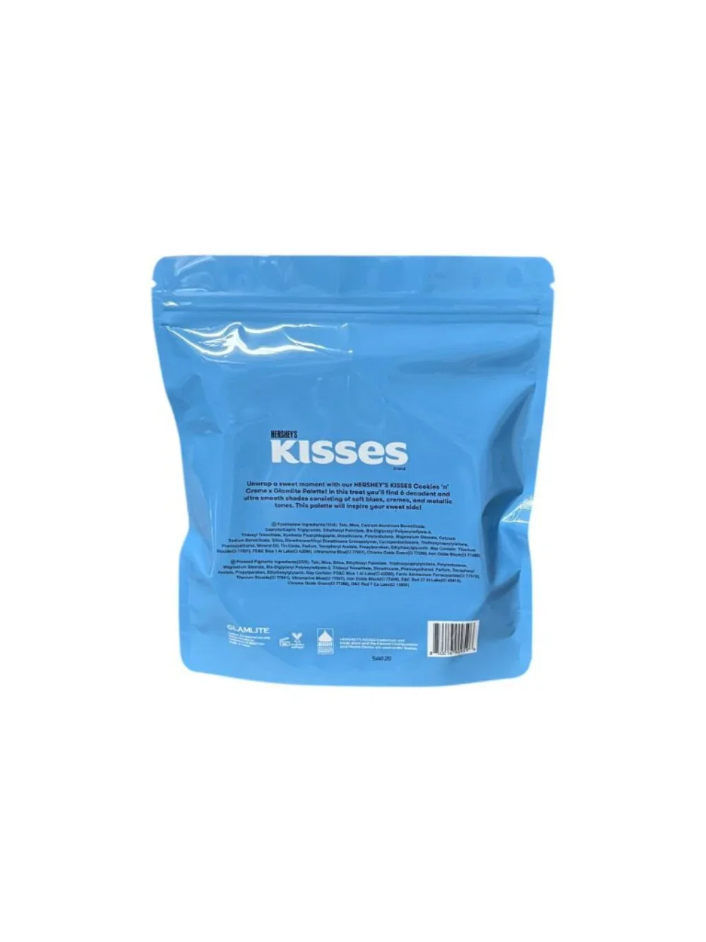 Glamlite x Hershey's Kisses Cookies 'N' Creme Eyeshadow Palette, 6 Shades / NIB